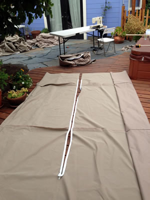 Quonset Dome build - zipper